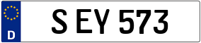 Trailer License Plate